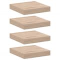 Miniatyrbilde 3 av 10: vidaXL Flytende hyller 4 stk 23x23,5x4 cm konstruert tre