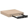 Miniatyrbilde 6 av 10: vidaXL Flytende hyller 4 stk 23x23,5x4 cm konstruert tre
