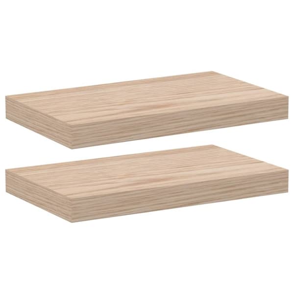vidaXL Flytende hyller 2 stk 40x23,5x4 cm konstruert tre