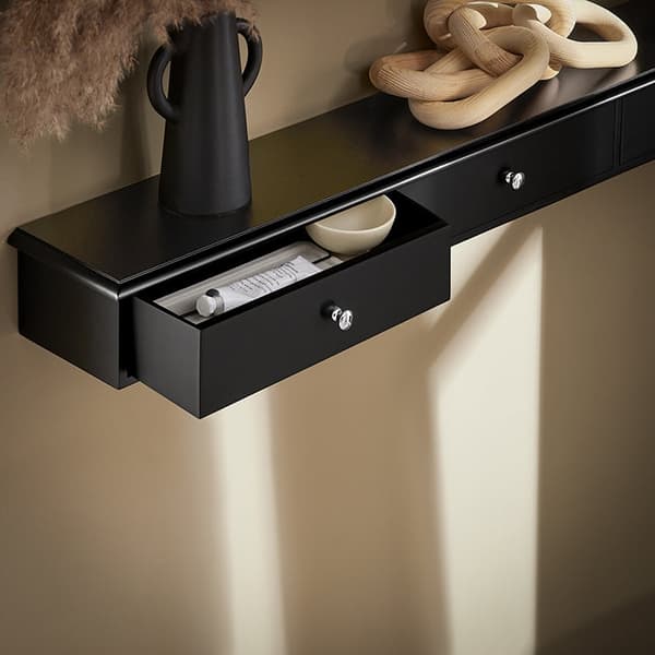 Rootz väggmonterad hylla - Flytande hylla - Förvaringsställ - MDF-material - Modern design - 93cm x 10cm x 15cm