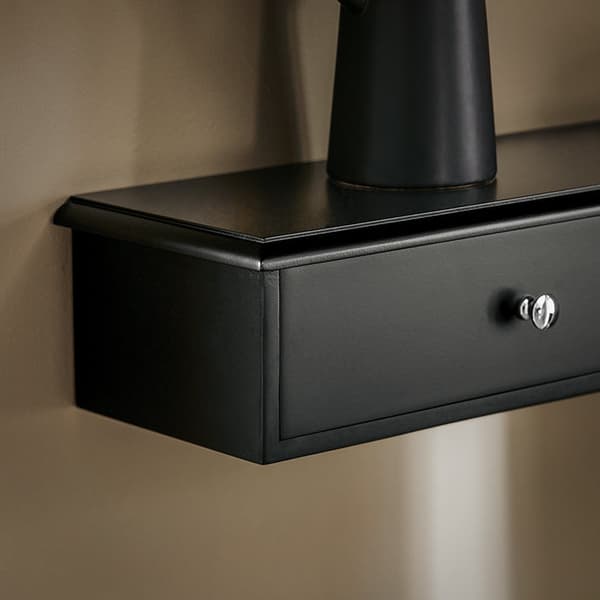 Rootz väggmonterad hylla - Flytande hylla - Förvaringsställ - MDF-material - Modern design - 93cm x 10cm x 15cm