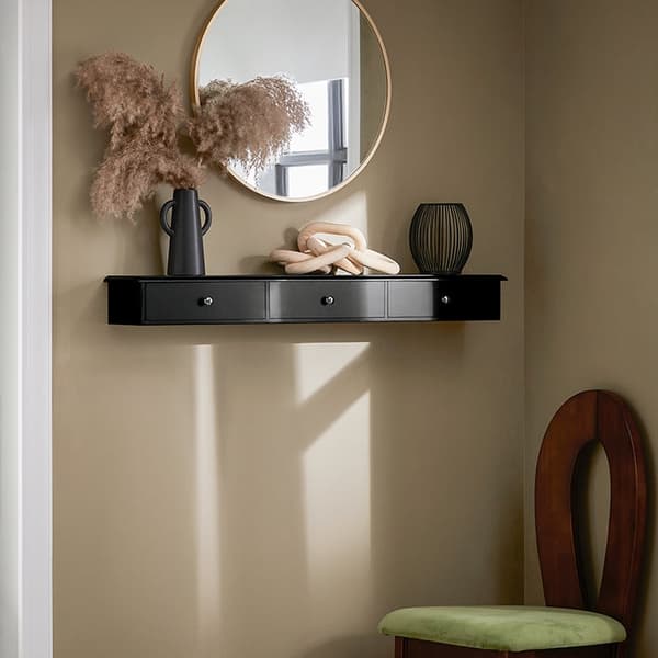 Rootz väggmonterad hylla - Flytande hylla - Förvaringsställ - MDF-material - Modern design - 93cm x 10cm x 15cm