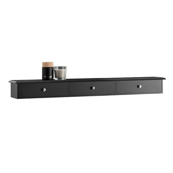 Rootz-seinähylly - Kelluva hylly - Säilytysteline - MDF-materiaali - Moderni muotoilu - 93cm x 10cm x 15cm