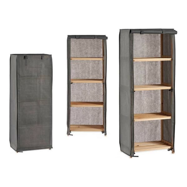 Hylder Kipit MH10228H Brun Grå Træ 30 x 113 x 42 cm
