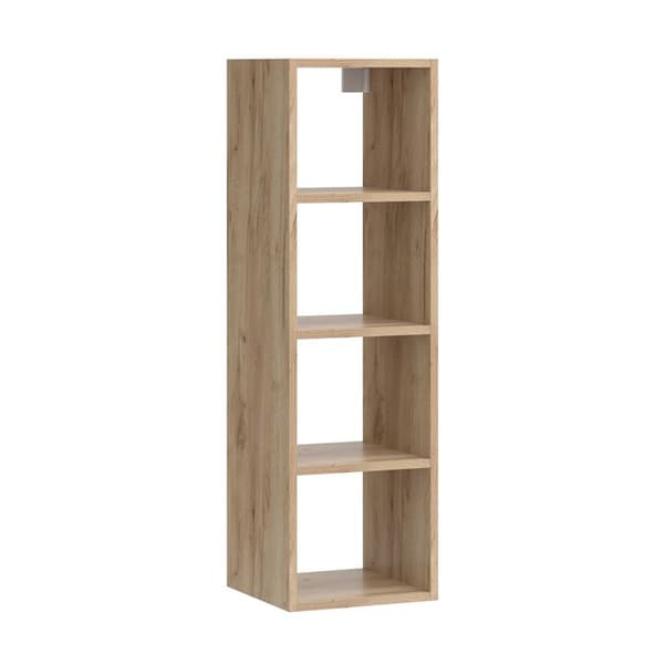 Wido vägghylla, 30 x 100 cm med 4 öppna hyllor, antracit, Vicco