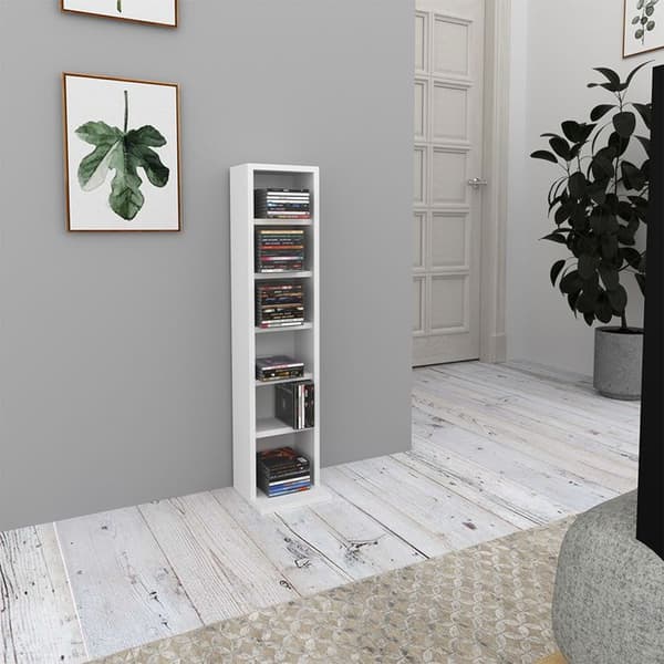 Vicco CD-hylla, Vit, 21 x 91,8 cm