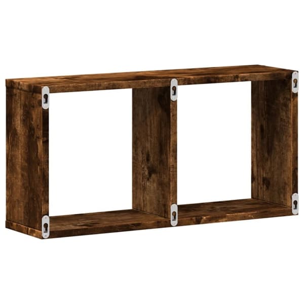 vidaXL Seinäkaappi 60x16x30 cm savutammi tekninen puu