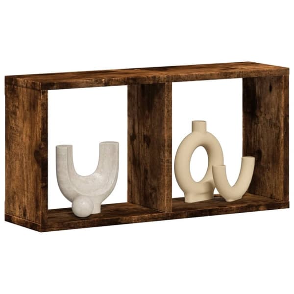 vidaXL Seinäkaappi 60x16x30 cm savutammi tekninen puu