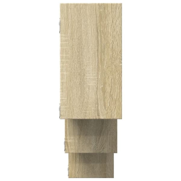 vidaXL Vegghylle sonoma eik 159x18x66 cm konstruert tre
