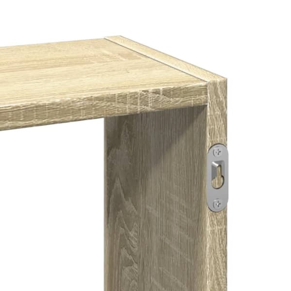 vidaXL Vegghylle sonoma eik 159x18x66 cm konstruert tre