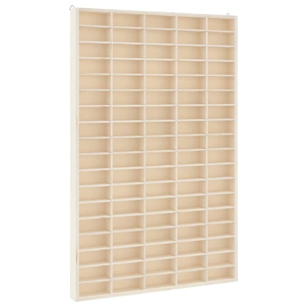 vidaXL samlerutstilling i tre med 90 rom 50,5x4,5x79 cm