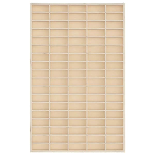vidaXL samlerutstilling i tre med 90 rom 50,5x4,5x79 cm