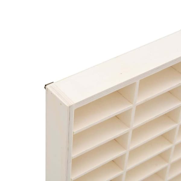 vidaXL samlerutstilling i tre med 90 rom 50,5x4,5x79 cm