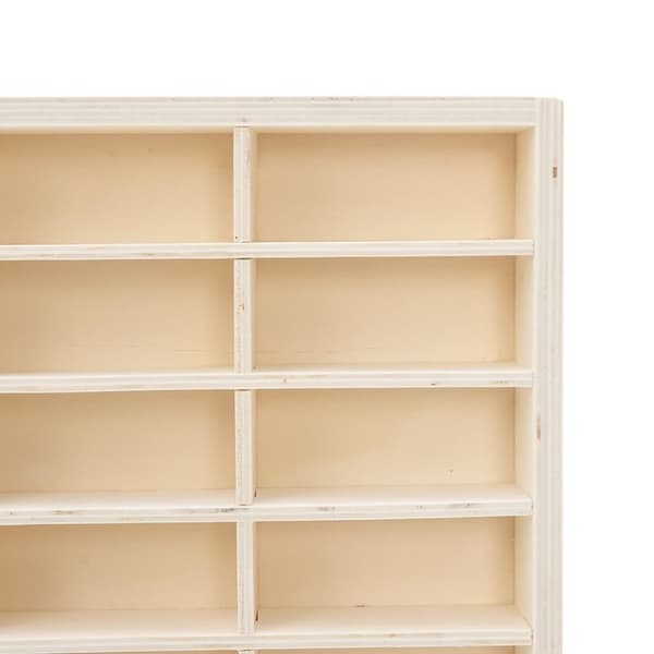 vidaXL samlerutstilling i tre med 90 rom 50,5x4,5x79 cm