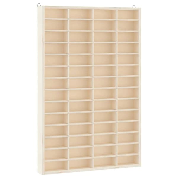 vidaXL Samlarmonter i trä med 56 fack 40x4,5x60 cm