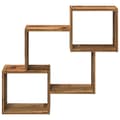 Miniatyrbilde 5 av 11: vidaXL Veggskap 78x18x71 cm gammelt tre konstruert tre