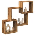Miniatyrbilde 2 av 11: vidaXL Veggskap 78x18x71 cm gammelt tre konstruert tre