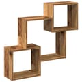 Miniatyrbilde 1 av 11: vidaXL Veggskap 78x18x71 cm gammelt tre konstruert tre