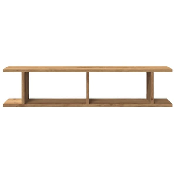 vidaXL Vegghyller 2 stk artisan eik 90x18x20 cm konstruert tre