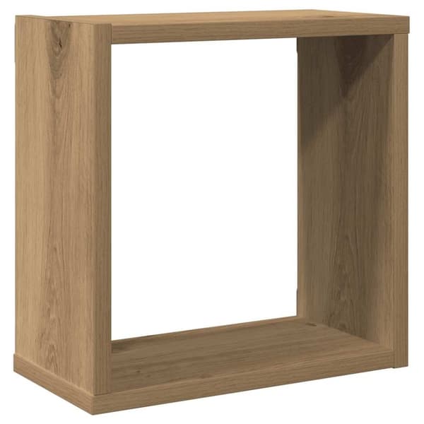 vidaXL Wall Cube Hyllyt 6 kpl käsityöläinen tammi tekninen puu
