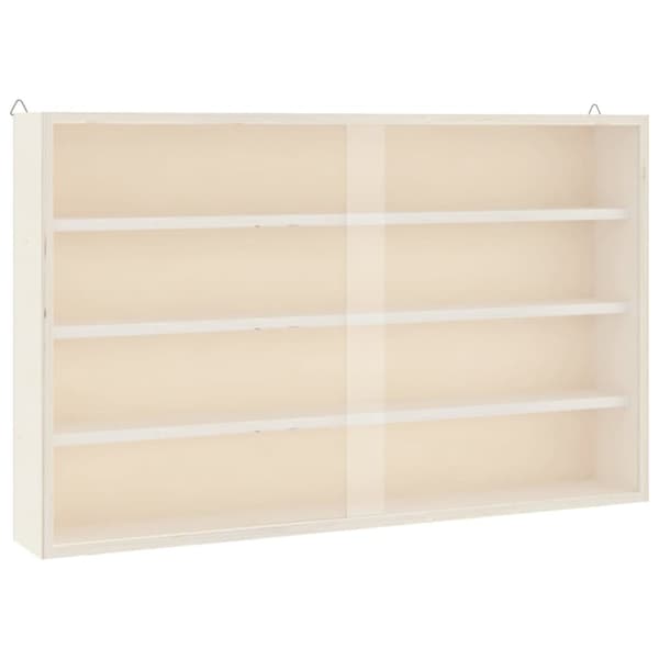 vidaXL puinen keräilijän näyttökotelo ovilla 60x8,5x37cm