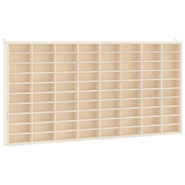 vidaXL samlerutstilling i tre med 80 rom 80x4,5x40,5 cm