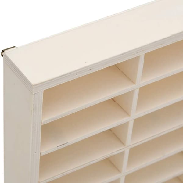 vidaXL samlerutstilling i tre med 80 rom 80x4,5x40,5 cm