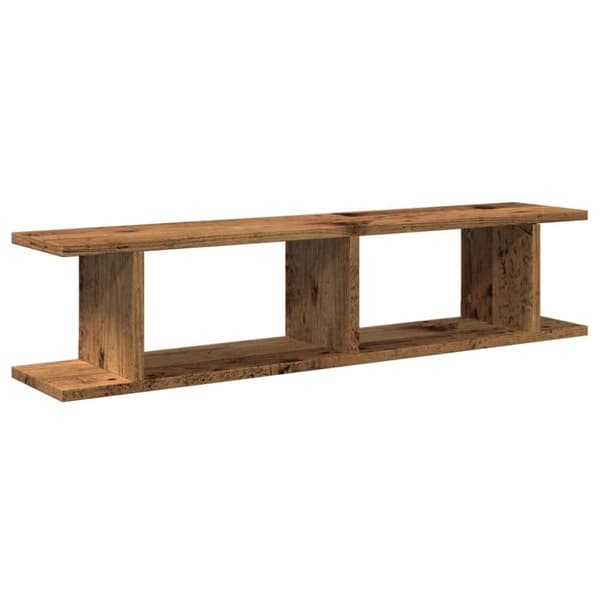 vidaXL Vegghyller 2 stk gammelt tre 90x18x20 cm konstruert tre