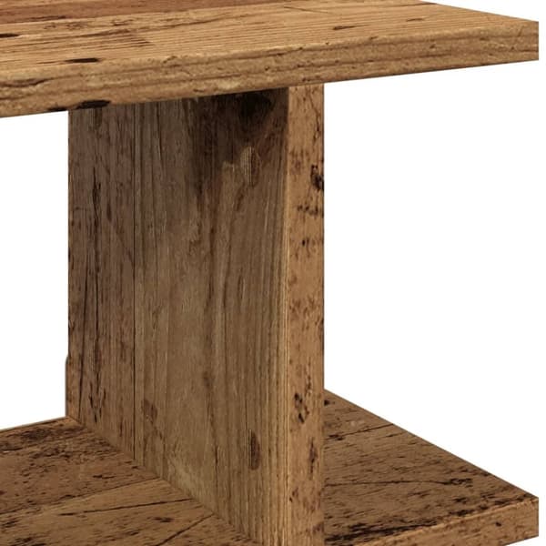 vidaXL Vegghyller 2 stk gammelt tre 90x18x20 cm konstruert tre