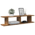 Miniatyrbilde 2 av 11: vidaXL Vegghyller 2 stk gammelt tre 90x18x20 cm konstruert tre