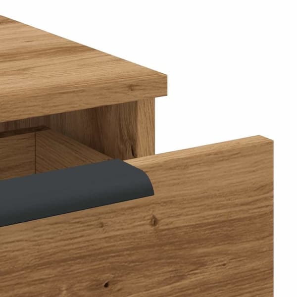 vidaXL Veggskap artisan eik 68x30x20 cm konstruert tre