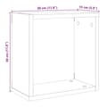 Miniatyrbilde 11 av 11: vidaXL Vegghyller kube 2 stk gammelt tre 30x15x30 cm konstruert tre