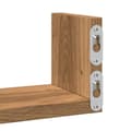 Miniatyrbilde 9 av 11: vidaXL Vegghylle 3 stk artisan eik konstruert tre