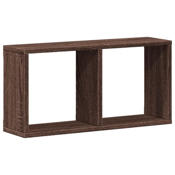 vidaXL Veggskap 60x16x30 cm brun eik konstruert tre