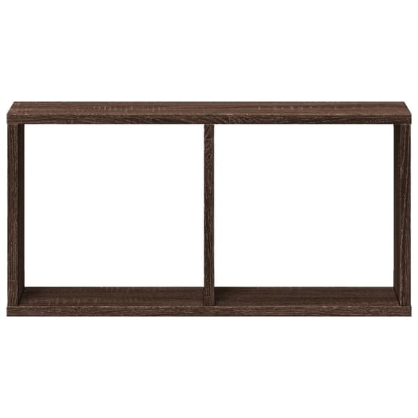 vidaXL Veggskap 60x16x30 cm brun eik konstruert tre