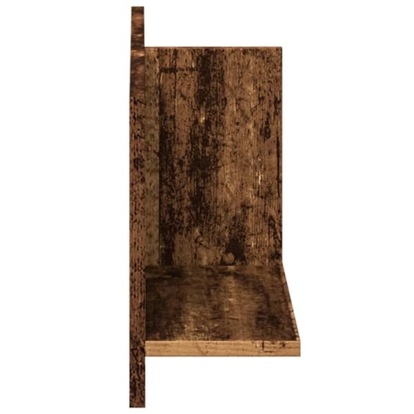 vidaXL Veggskap 70x16,5x30 cm gammelt tre konstruert tre