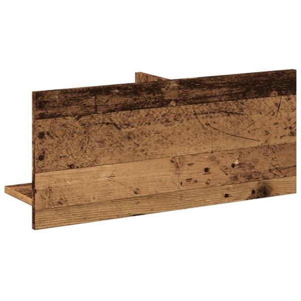vidaXL Veggskap 70x16,5x30 cm gammelt tre konstruert tre