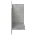 Miniatyrbilde 6 av 10: vidaXL Veggskap 70x16,5x30 cm betonggrå konstruert tre