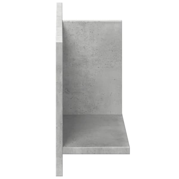 vidaXL Veggskap 70x16,5x30 cm betonggrå konstruert tre