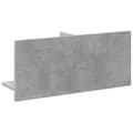 Miniatyrbilde 7 av 10: vidaXL Veggskap 70x16,5x30 cm betonggrå konstruert tre