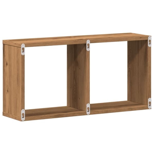 vidaXL Veggskap 60x16x30 cm artisan eik konstruert tre