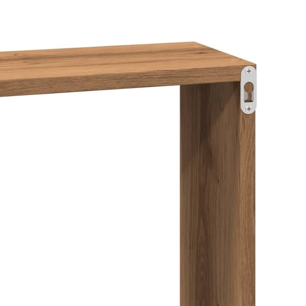 vidaXL Veggskap 60x16x30 cm artisan eik konstruert tre