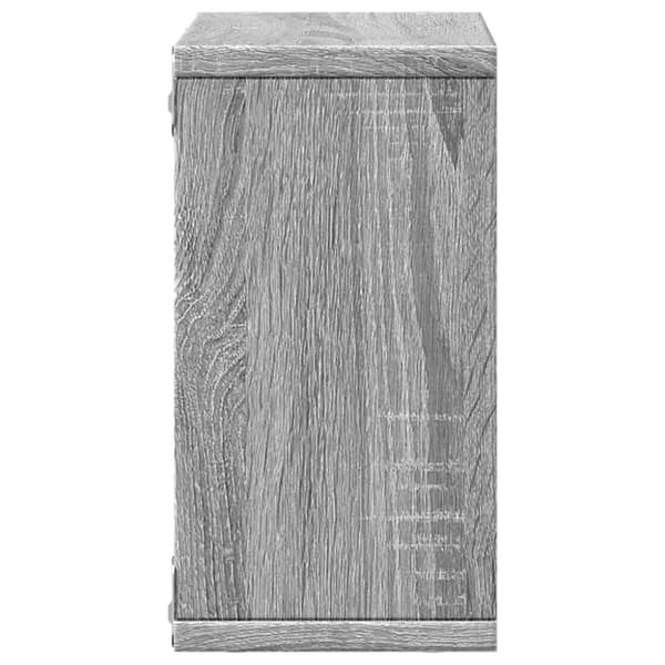 vidaXL vægskab 60x16x30 cm konstrueret træ grå sonoma-eg