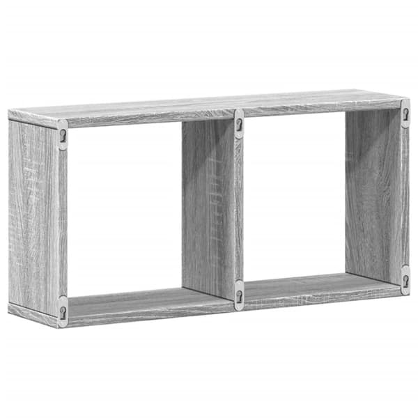 vidaXL vægskab 60x16x30 cm konstrueret træ grå sonoma-eg