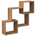 Miniatyrbilde 3 av 11: vidaXL Veggskap 78x18x71 cm artisan eik konstruert tre