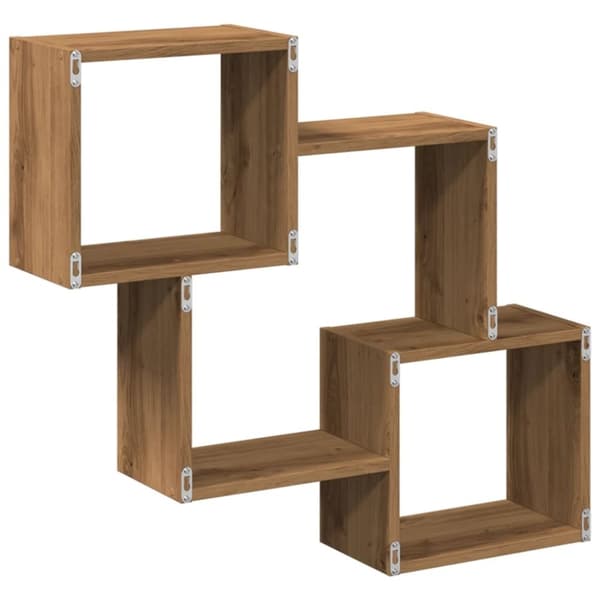 vidaXL Veggskap 78x18x71 cm artisan eik konstruert tre