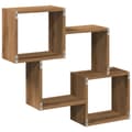 Miniatyrbilde 7 av 11: vidaXL Veggskap 78x18x71 cm artisan eik konstruert tre