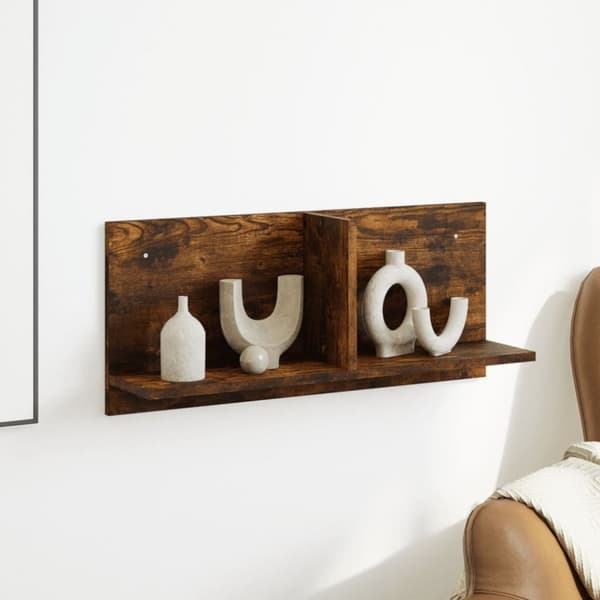 vidaXL Väggskåp 70x16,5x30 cm rökfärgad ek konstruerat trä