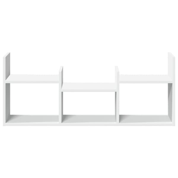 vidaXL Veggskap 100x18x40 cm hvit konstruert tre