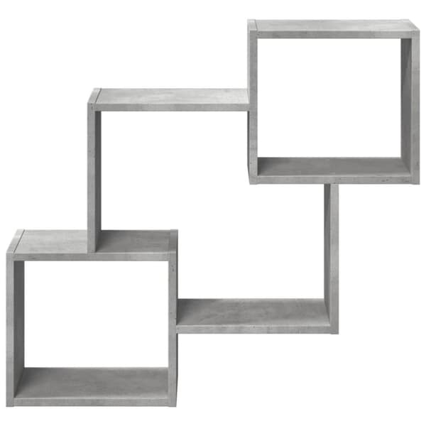 vidaXL Veggskap 78x18x71 cm betonggrå konstruert tre